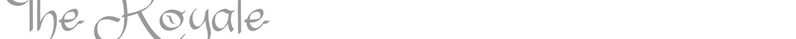 The Royale font preview